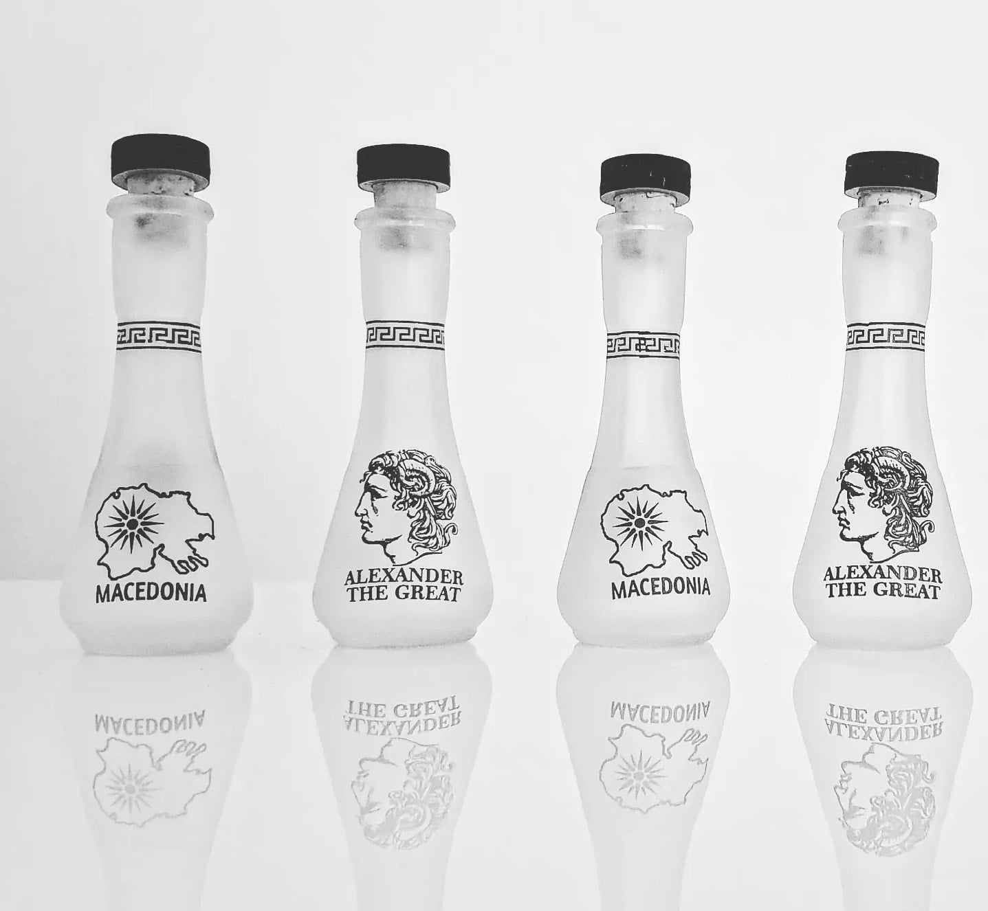 Macedonia / Alexander The Great Chokance Glasses (4 Set) Macedonian Gifts