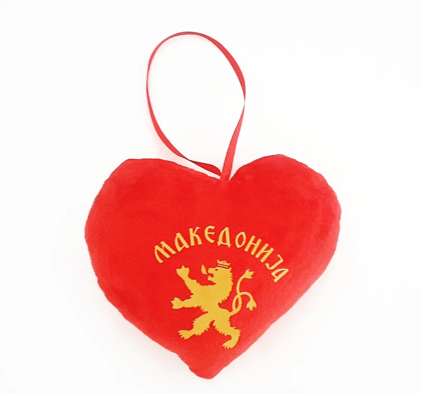 Mini Pillow Makedonija Lion Heart Shape Macedonian Gifts mini-pillow-makedonija-lion-heart-shape-macedonian-gifts